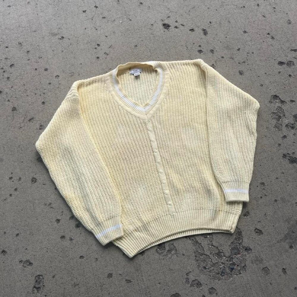 Vintage Gap Old Money Y2K Knit Heavyweight V-Neck Sweater